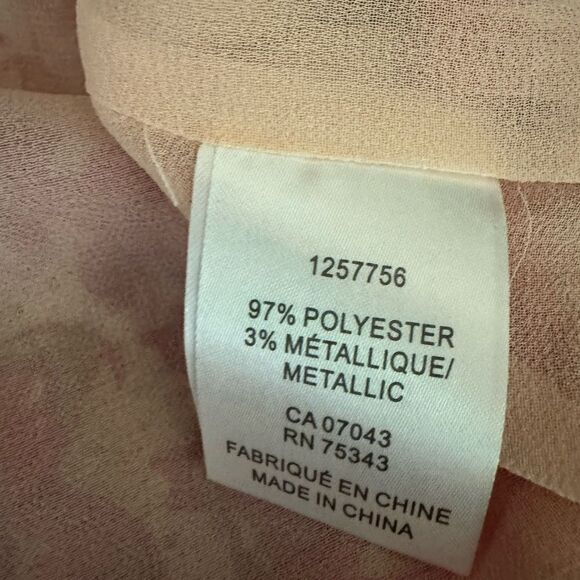 Joie Floral Metallic Ruffle Sleeveless Top - Picture 6 of 6